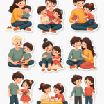 Family Life & Relationships - Sticker Sheet v4